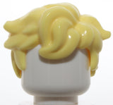 Lego Bright Light Yellow Hair Tousled and Sticking Out on Both Sides