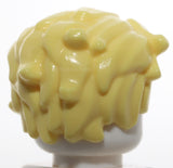 Lego Bright Light Yellow Hair Tousled and Sticking Out on Both Sides