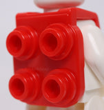 Lego Red Minifigure Neck Bracket Armor with 4 Back Studs and Front Harness