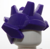 Lego Dark Purple Minifigure Headgear Head Top Gargoyle Spikes and Ears