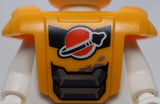 Lego Armor Breastplate Shoulder Pads 4 Studs on Back Classic Space Logo