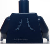 Lego Torso Sand Blue Fur Lines Pattern