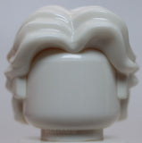 Lego White Minifigure Hair Short Wavy with Center Part