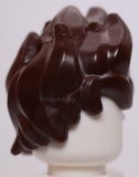 Lego Dark Brown Minifigure Hair Tousled and Spiked Up Very High