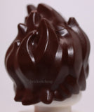 Lego Dark Brown Minifigure Hair Tousled and Spiked Up Very High