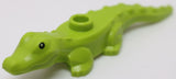 Lego Lime Alligator Crocodile Baby Hatchling with Black Eyes Pattern