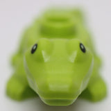 Lego Lime Alligator Crocodile Baby Hatchling with Black Eyes Pattern