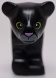 Lego Cat Large Baby Cub with Bright Pink Nose Light Bluish Gray Muzzle