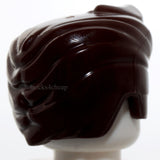 Lego Dark Brown Minifigure Hair Swept Back with Forelock