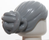 Lego Light Bluish Gray Minifigure Hair Female with Elaborate Knot Bun