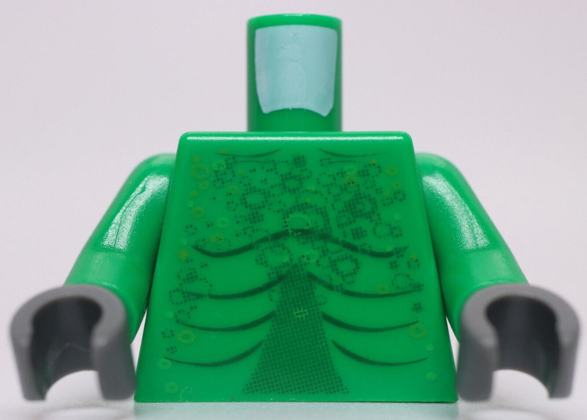 Lego Green Alien Torso with Muscles and Scales Gems In the Attic