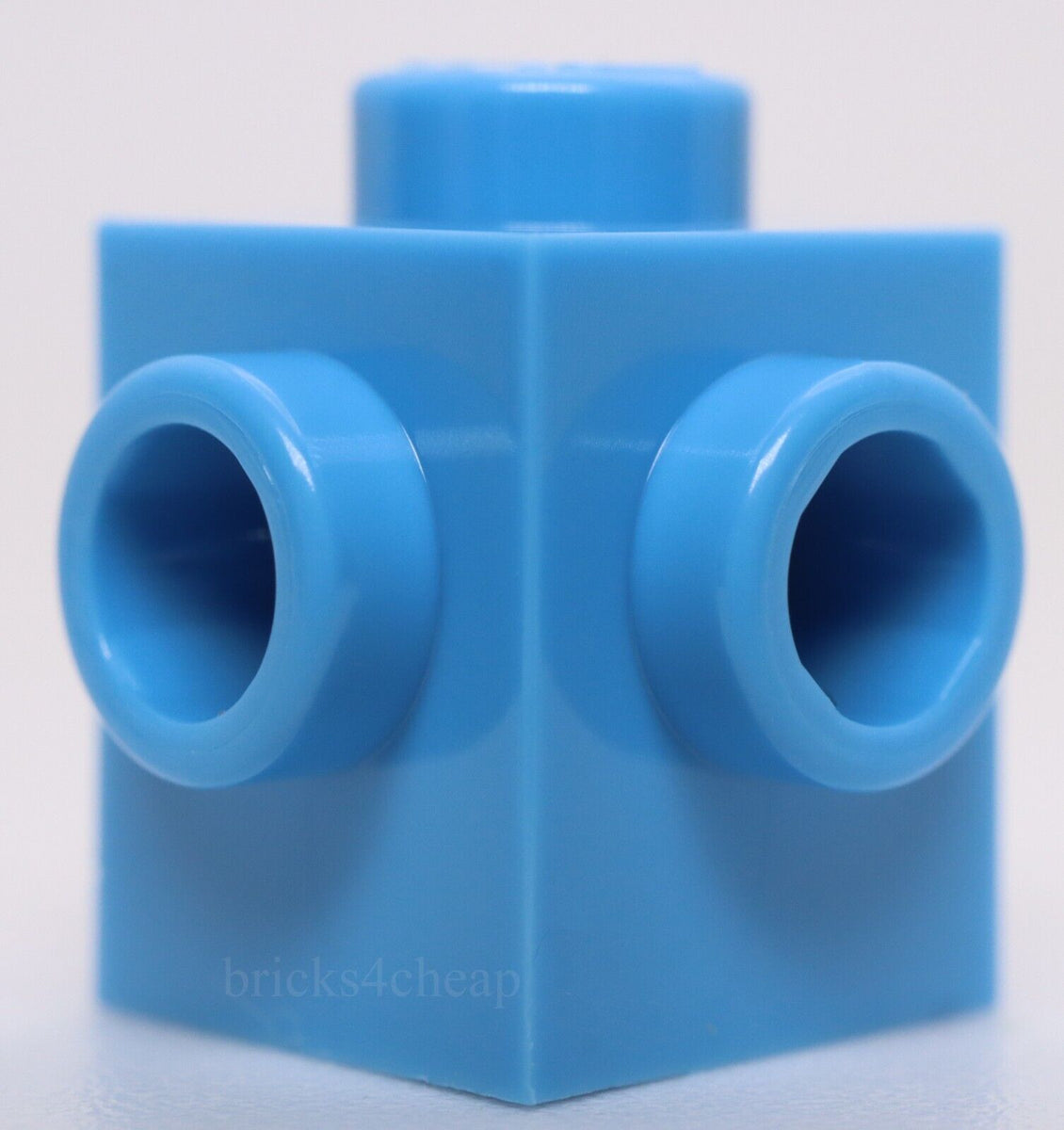 Lego 15x Medium Blue Brick Modified 1 x 1 with Studs on 2 Sides