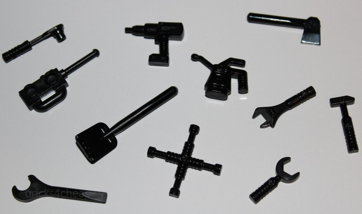 Lego 5 New Black Minifigure Utensils Tool Mallet / Hammer Pieces Parts