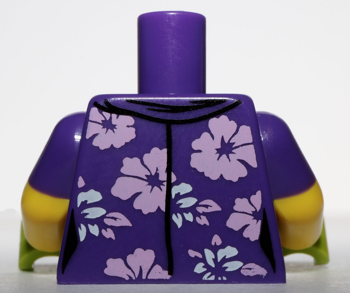Lego Dark Purple Torso Female with White and Lavender Flowers Pattern –  Gems In the Attic