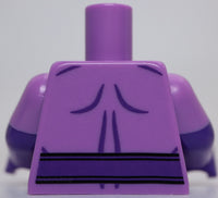 Lego Torso Wonder Twin Zan Dark Purple Arms Medium Lavender Short Sleeves