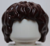 Lego Dark Brown Minifig Hair Tousled