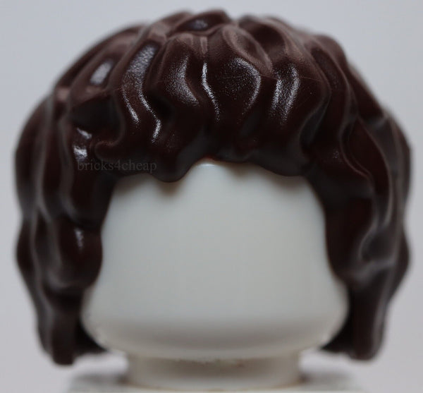 Lego Dark Brown Minifig Hair Tousled