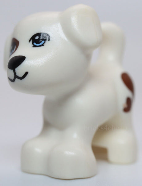 Lego Animal Dog Friends Puppy Standing Bright Light Blue Eyes Black Nose Spots