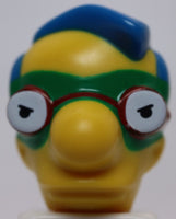 Lego Yellow Head Modified Simpsons Milhouse Van Houten with Green Mask
