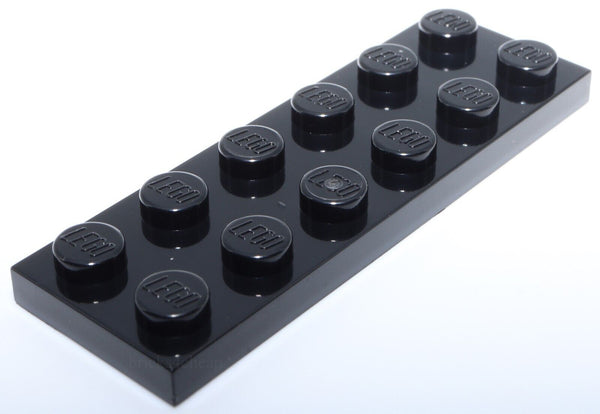 Lego 10x Black 2 x 6 Plate