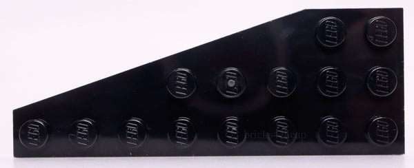 Lego 10x Black Wedge Plate 8 x 3 Right