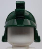 Lego Ninja Dark Green Samurai Helmet with Clip Long Visor