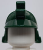 Lego Ninja Dark Green Samurai Helmet with Clip Long Visor