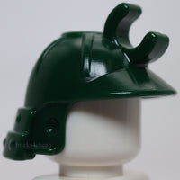 Lego Ninja Dark Green Samurai Helmet with Clip Long Visor