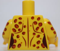 Lego Yellow Female Torso Cheetah Print