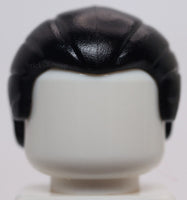 Lego Black Minifig Hair Straight Cut and Short Ponytail