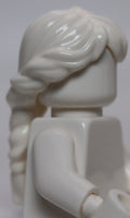 Lego White Minifig Hair Female Ponytail Long French Braided