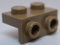 Lego 10x Dark Tan Bracket 1 x 2  1 x 2