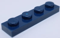 Lego 15x Dark Blue Plate 1 x 4