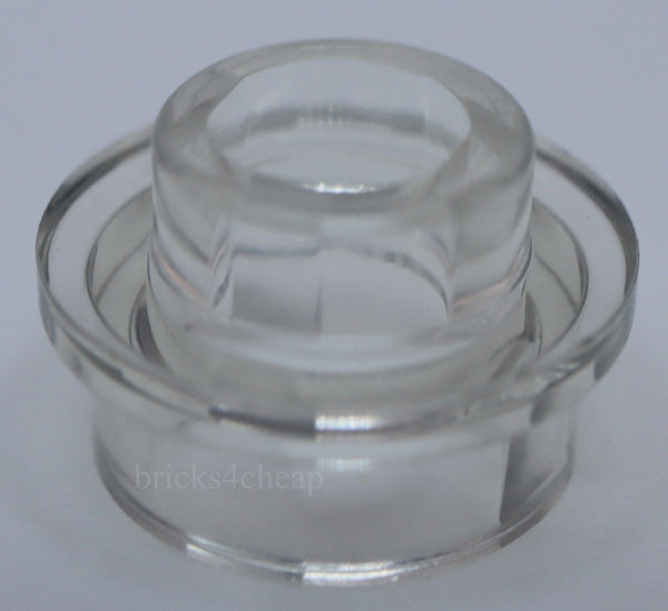 Lego 10x Trans Clear Plate Round 1 x 1 with Open Stud