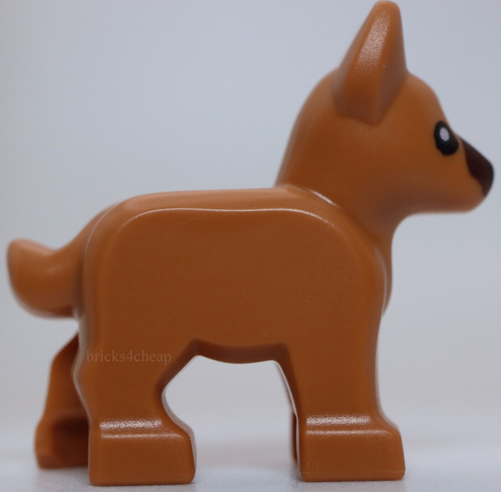 Lego Dog Alsatian German Shepherd Puppy with Dark Brown Muzzle