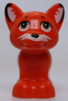 Lego Fox Friends Elves Black Nose Dark Tan Eyes White Face Ears Tail Pattern