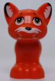 Lego Fox Friends Elves Black Nose Dark Tan Eyes White Face Ears Tail Pattern