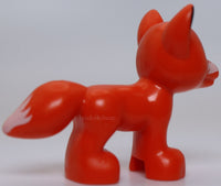 Lego Fox Friends Elves Black Nose Dark Tan Eyes White Face Ears Tail Pattern