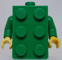 Lego Green Torso 2 x 3 Brick Costume