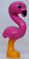 Lego Bright Light Orange Bird Flamingo Dark Pink Body Black Eyes Beak Pattern