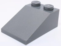 Lego 5x Dark Bluish Gray Slope 33 3 x 2