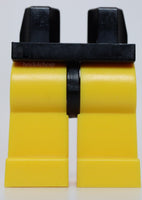 Lego Yellow Minifigure Legs with Black Hips
