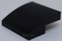 Lego 10x Black Slope Curved 2 x 2 x 2/3