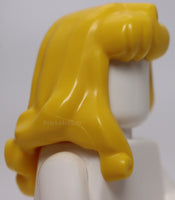 Lego Minifigure Hair Female Long with Part over Right Shoulder Curled Ends Hole