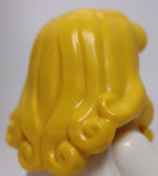 Lego Minifigure Hair Female Long with Part over Right Shoulder Curled Ends Hole