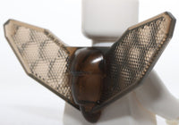 Lego Trans Brown Minifigure Wings Insect Lenticular with Neck Bracket