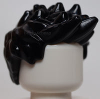 Lego Black Minifigure Hair Spiked