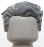 Lego Light Bluish Gray Minifig Hair Swept Left Tousled with Slight Widow's Peak