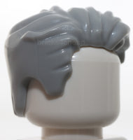 Lego Light Bluish Gray Minifig Hair Swept Left Tousled with Slight Widow's Peak