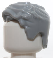 Lego Light Bluish Gray Minifig Hair Swept Left Tousled with Slight Widow's Peak